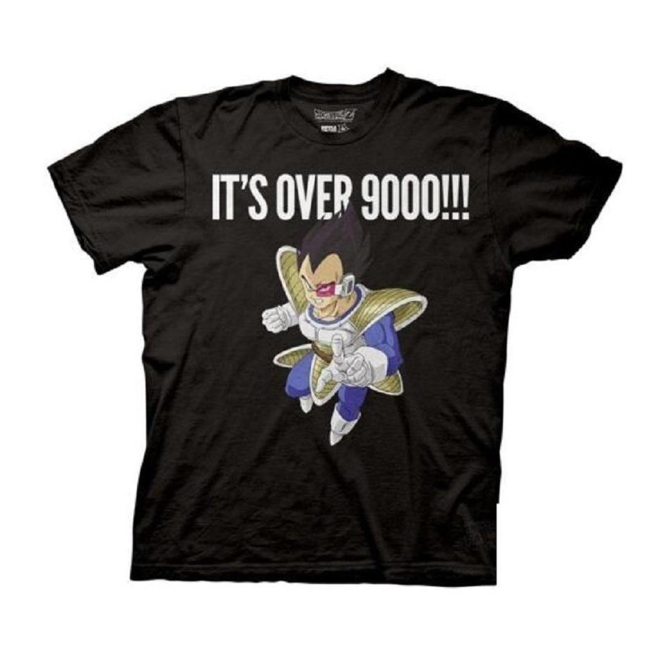 Dragon Ball Z Vegeta It's Over 9000 Adult T-Shirt - Fundom