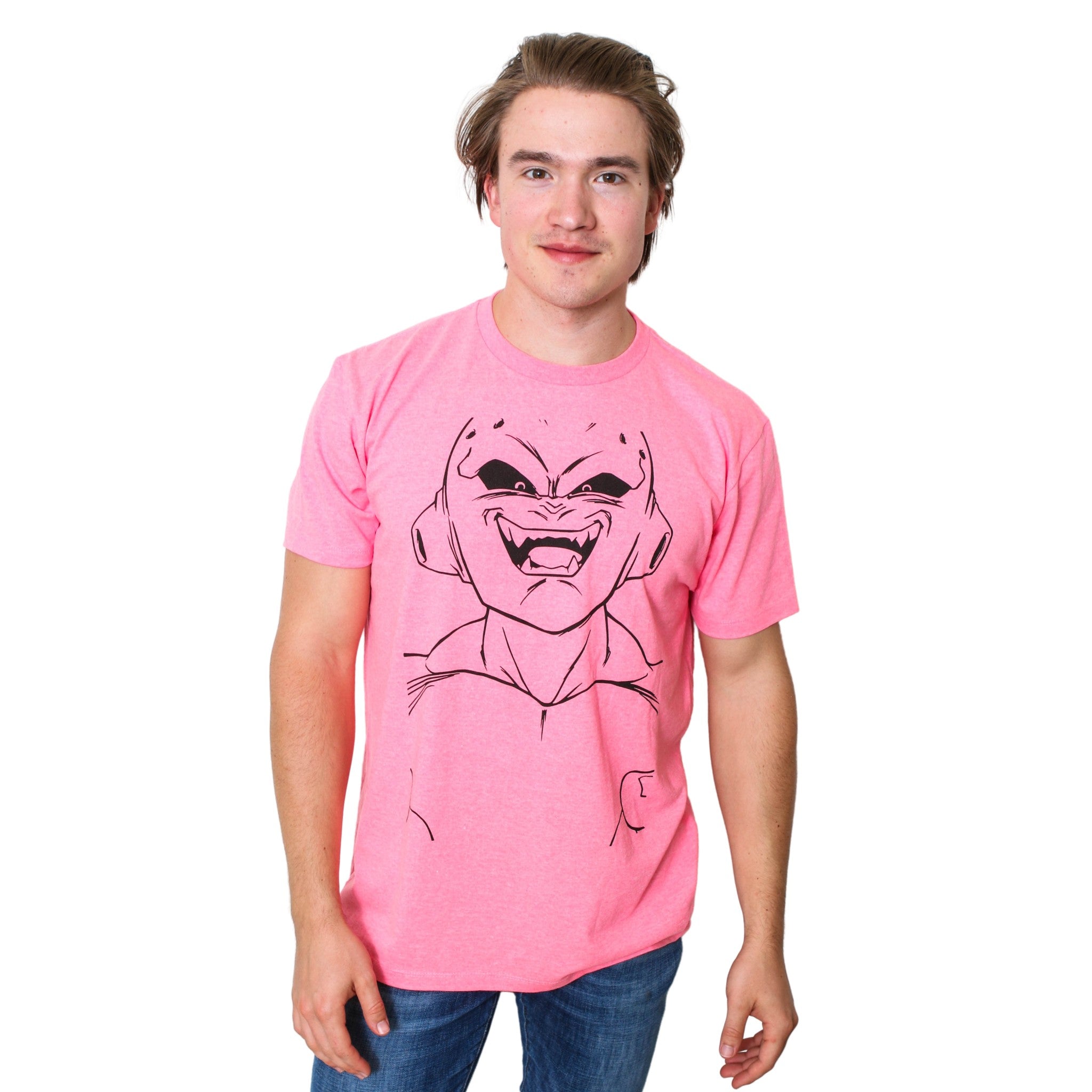 Dragon Ball Z DBZ Majin Buu Kid Buu Large Face Anime Adult T Shirt