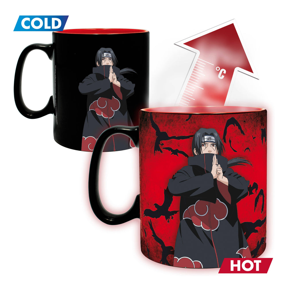 Naruto Shippuden Sharingan Heat Change Ceramic Mug 16Oz & Coaster Set