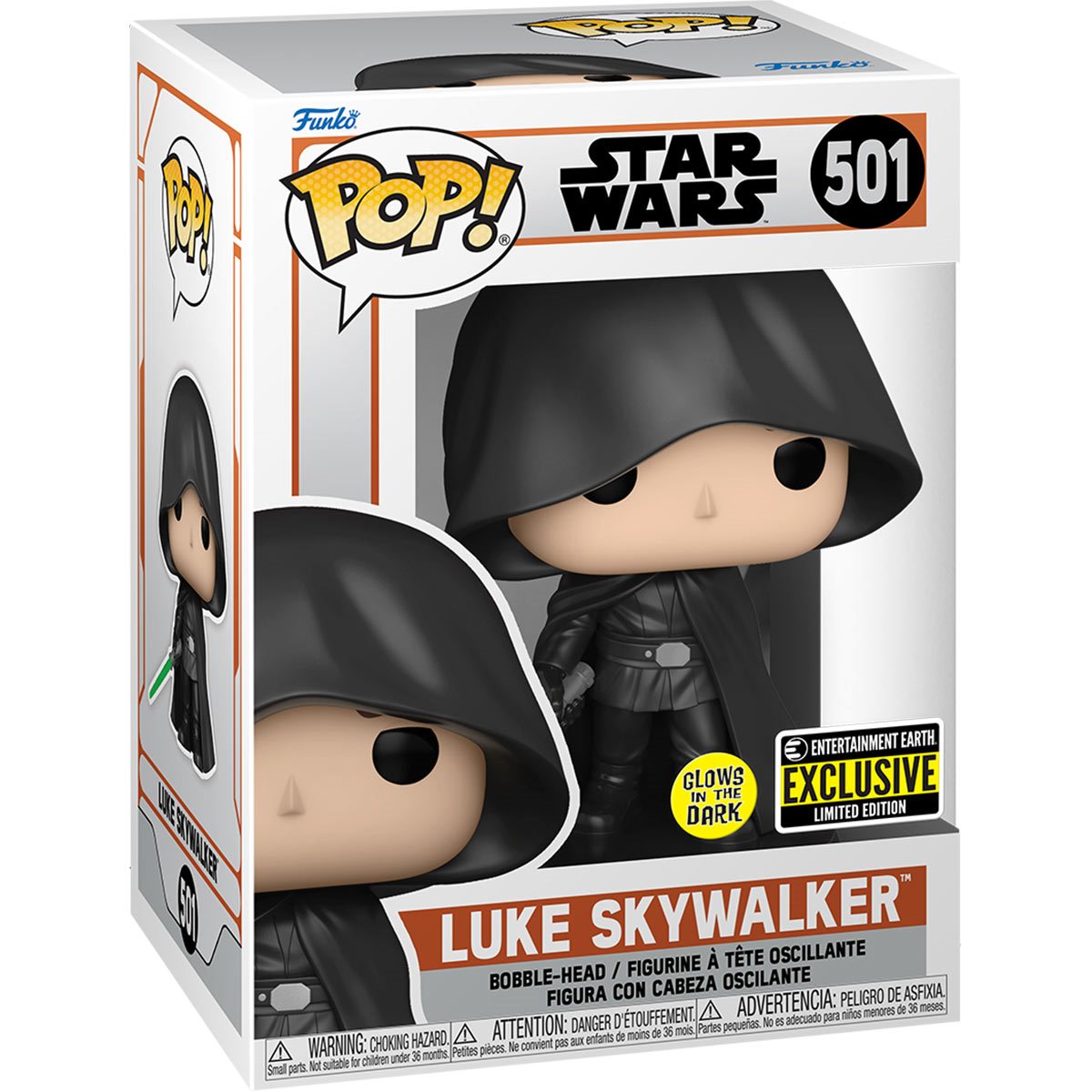 Funko Pop! Star Wars: Mandalorian Luke Skywalker GITD