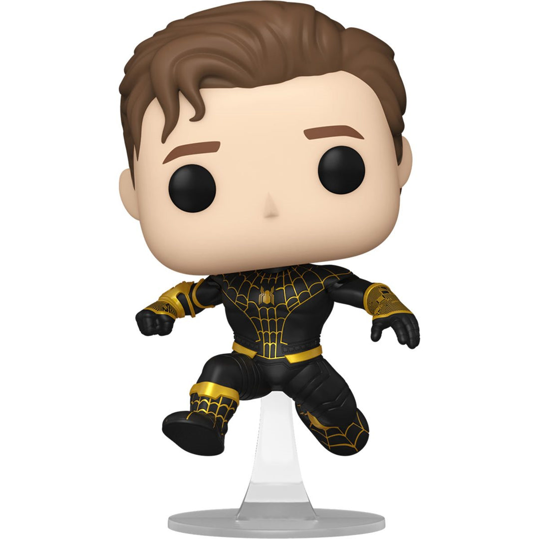 Funko Pop! Marvel: Spider-Man No Way Home - Unmasked Spider-Man Black Suit AAA Anime Exclusive