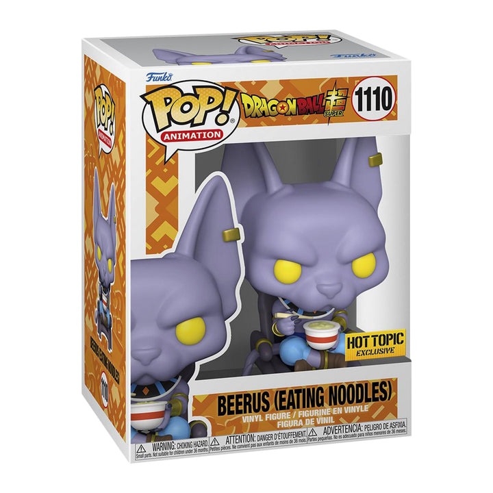 Funko Pop! Animation: Dragon Ball Super - Beerus Eating Noodles Hot Topic Exclusive
