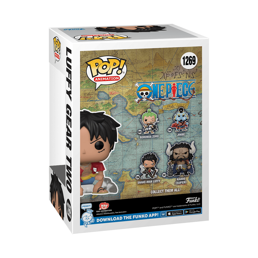 Funko Pop! Animation: One Piece - Monkey D. Luffy Gear Two Fundom Exclusive - Fundom