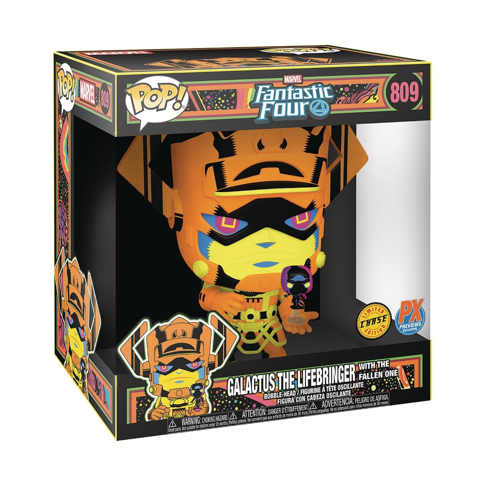 Funko Pop! Jumbo Marvel Galactus with Silver Surfer Black Light Chase 10" Vinyl Figure - Fundom