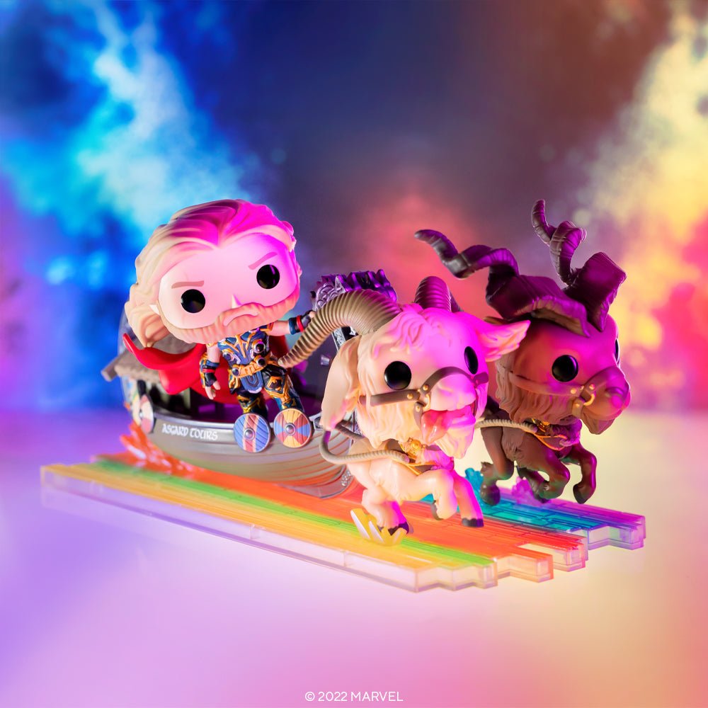 Funko Pop! Marvel Studios Thor: Love and Thunder - Goat Boat with Thor Toothgnasher & Toothgrinder - Fundom