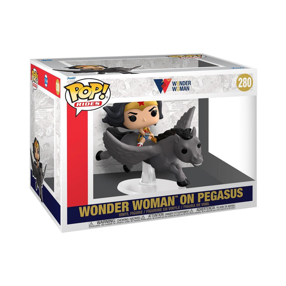 Funko Pop! Ride Super Deluxe: Wonder Woman 80th - Wonder Woman on Pegasus Vinyl Figure - Fundom
