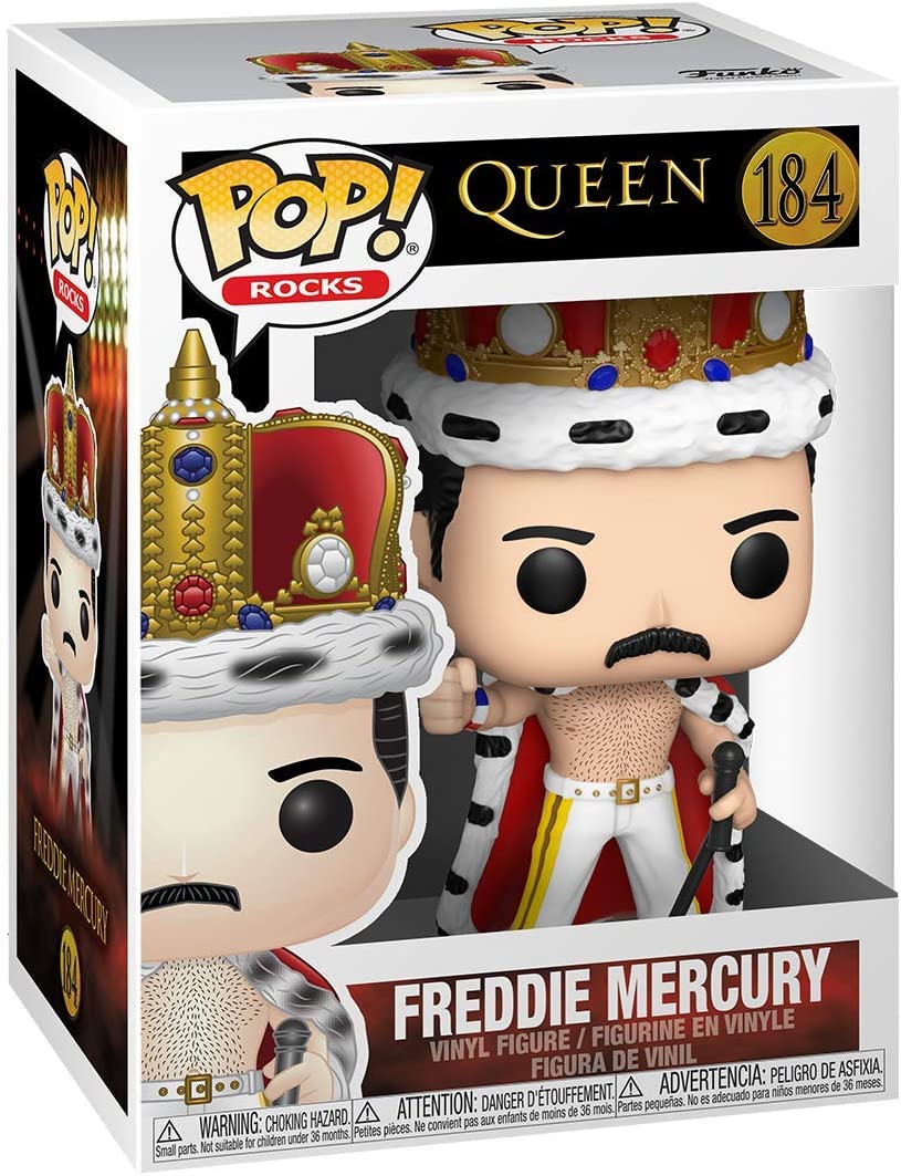 Funko Pop! Rocks: Freddie Mercury King Vinyl Figure - Fundom
