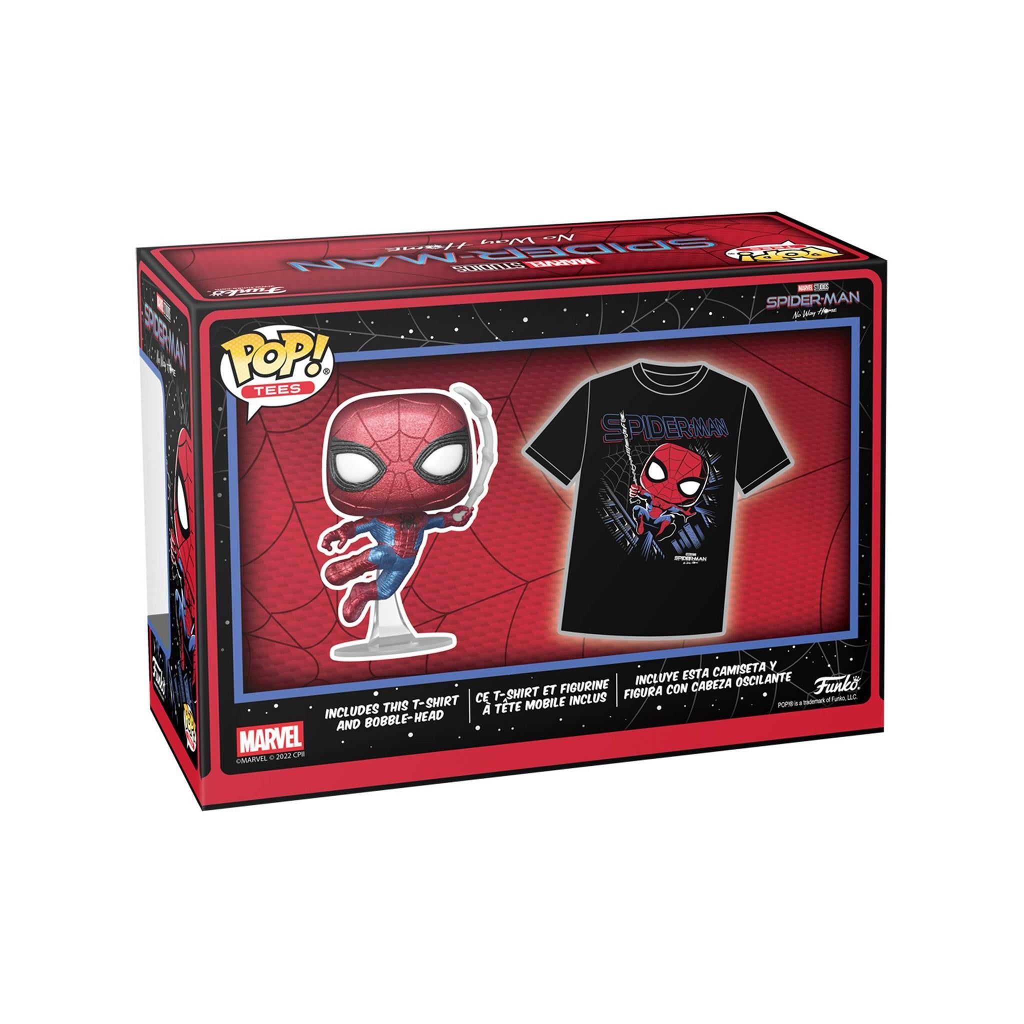 Spider-man no way home funko 2024 pop + tee diamond exclusive funko pop