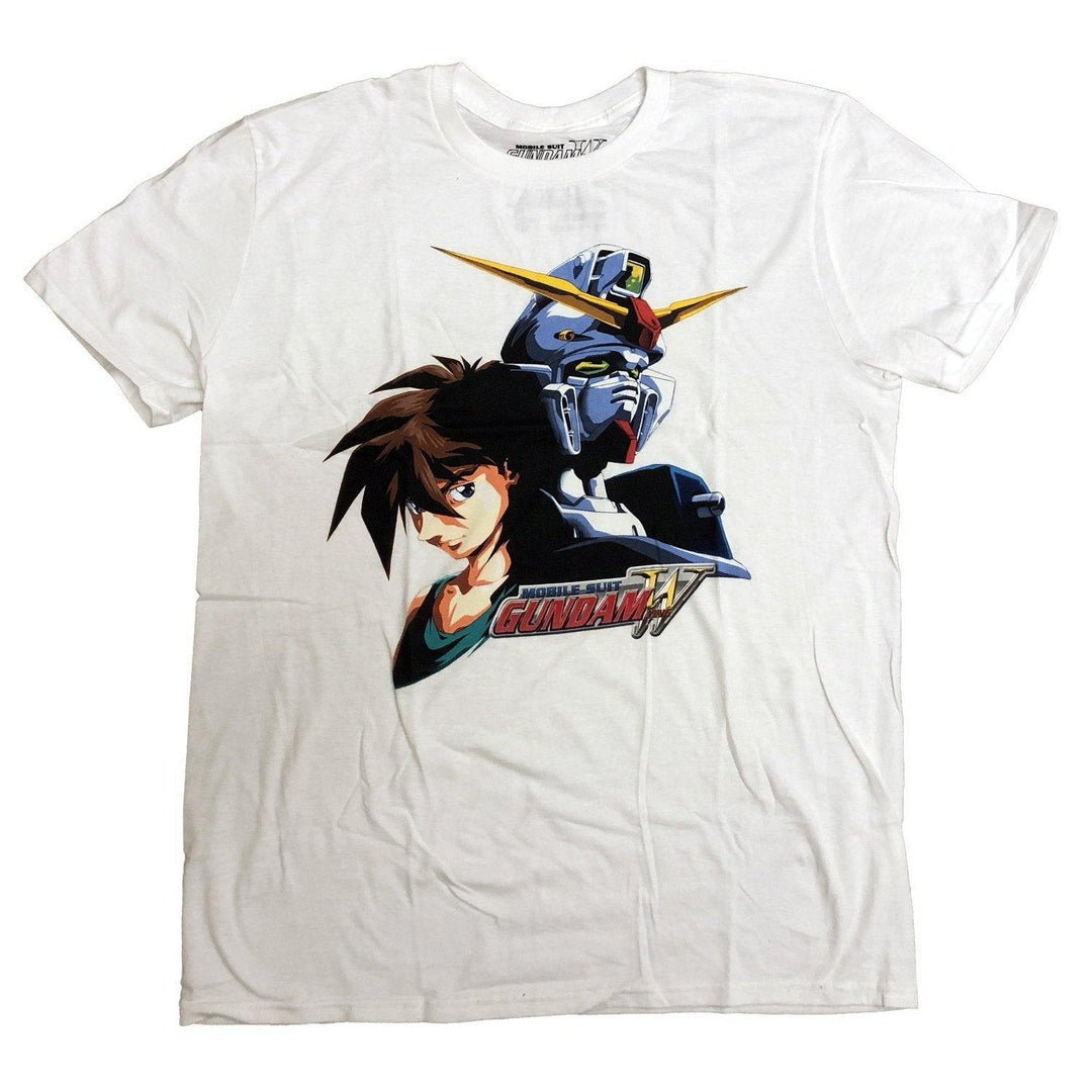 Gundam Wing Heero And Gundam Adult T-Shirt - Fundom