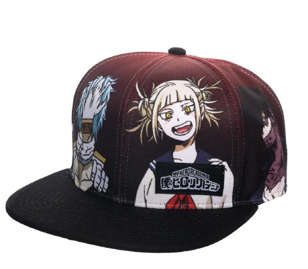 My Hero Academia League of Villains Anime Red & Black Snapback Hat Cap