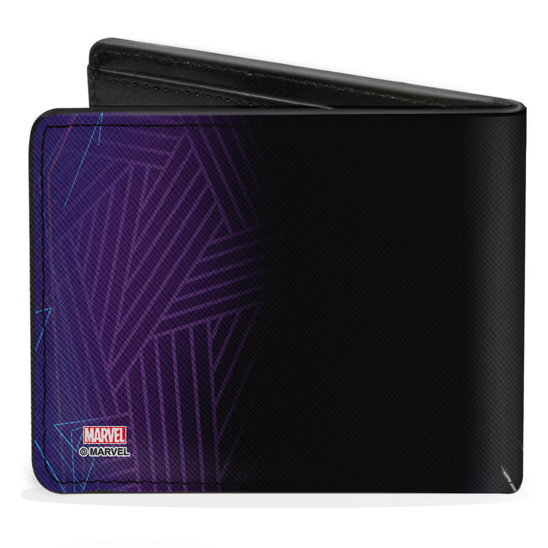 Black Panther Claw Action Pose Marvel Avengers Bi-Fold Wallet