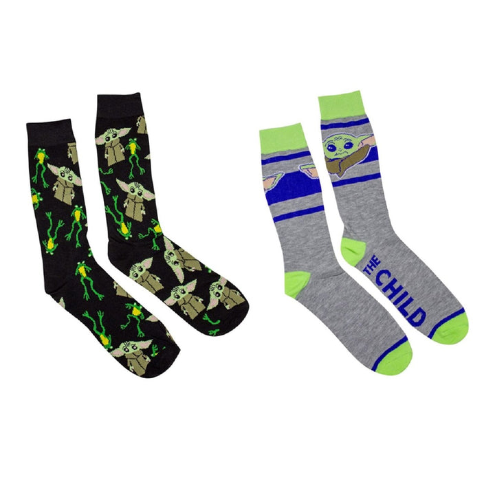 Star Wars The Mandalorian The Child With Frog 2-Pack Crew Socks