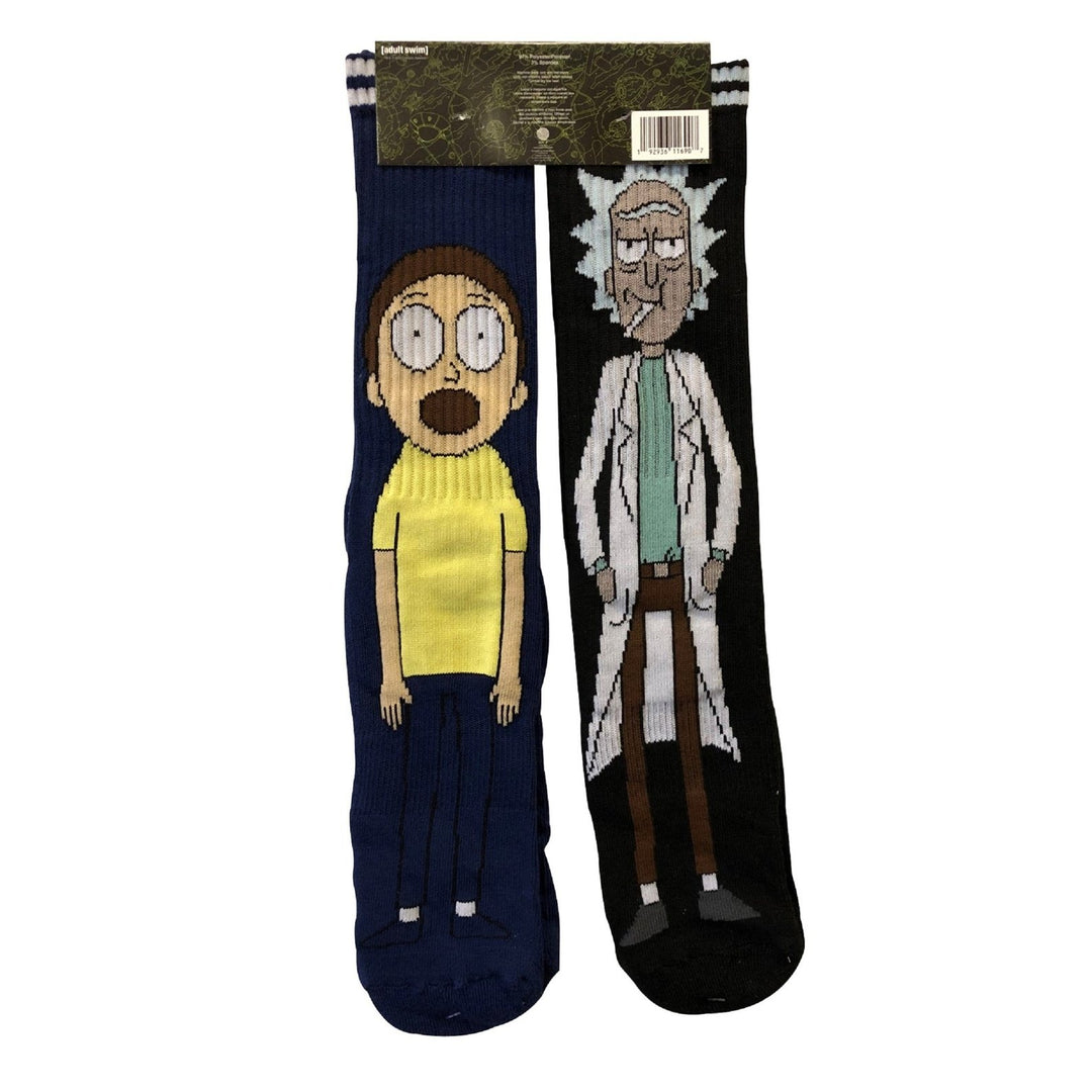 Rick And Morty Characters 2-Pack Athletic Crew Socks
