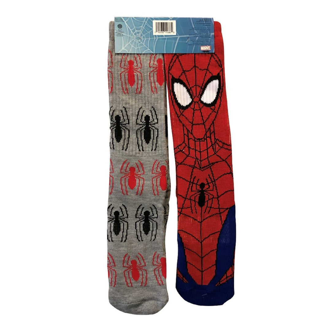 Spider-man Character And Symbols Marvel 2-Pack Athletic Crew Socks
