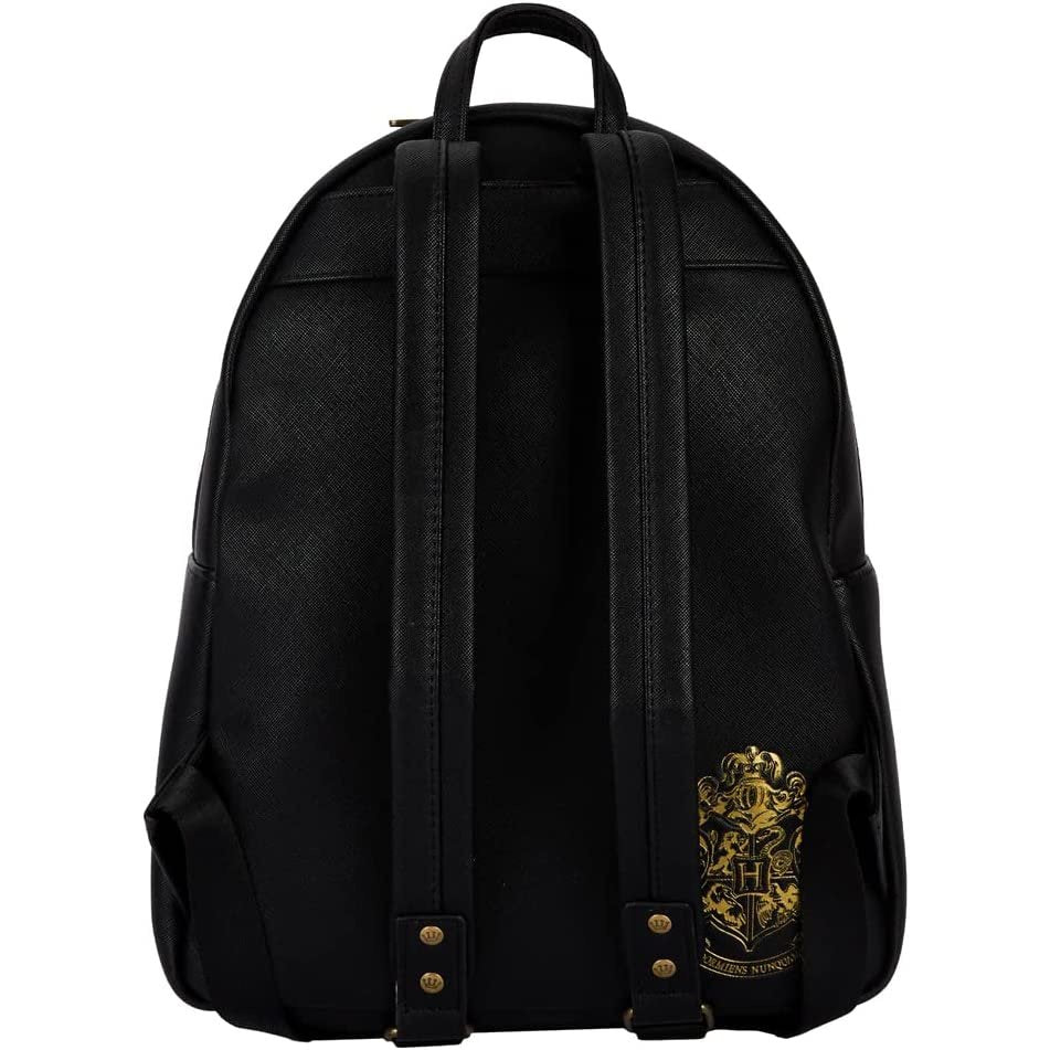 Loungefly Harry Potter Trilogy Triple Pocket Womens Double Strap Shoulder Bag Purse Backpack - Fundom