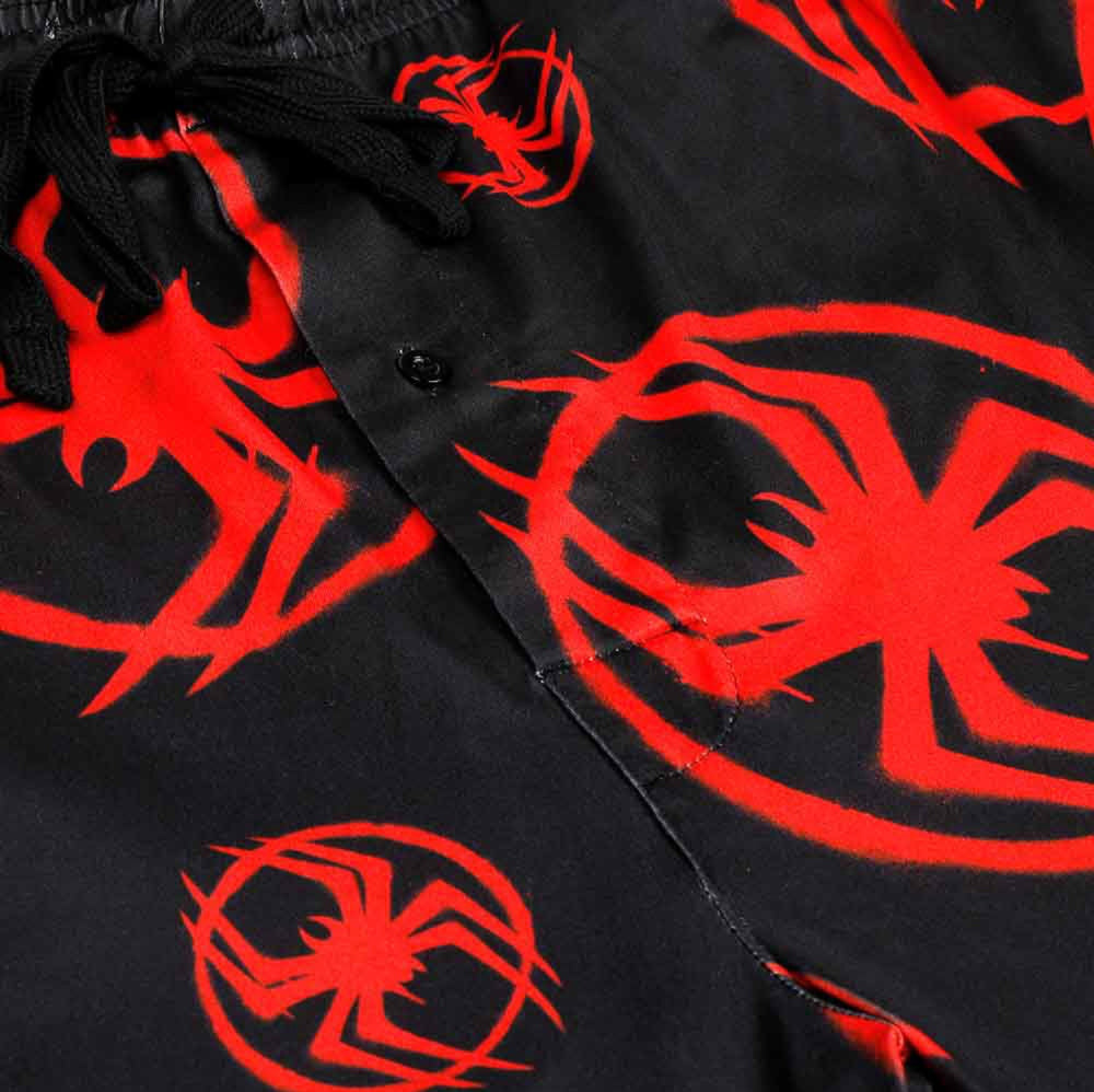 Spider-Man Miles Morales Symbol Marvel Adult Unisex Pajama Sleep Pants