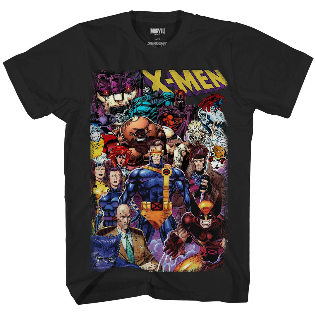 Marvel X-Men 90's Heroes & Villains All In Adult T-Shirt