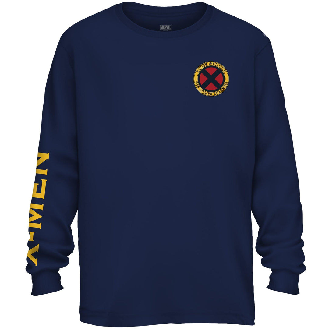 X-Men Xavier Institute Flight School Blackbird Marvel Long Sleeve T Shirt