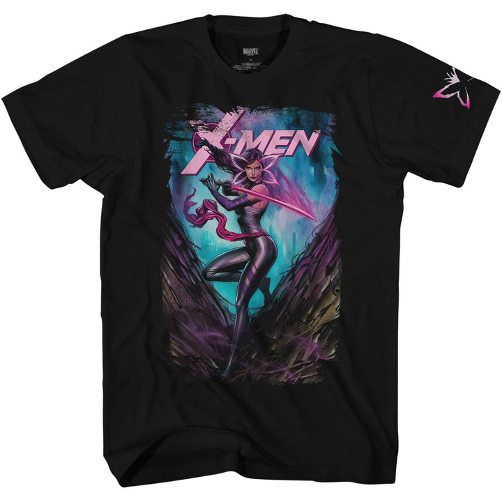 X-Men Psylocke Cover Superhero Marvel Comics Adult T-Shirt