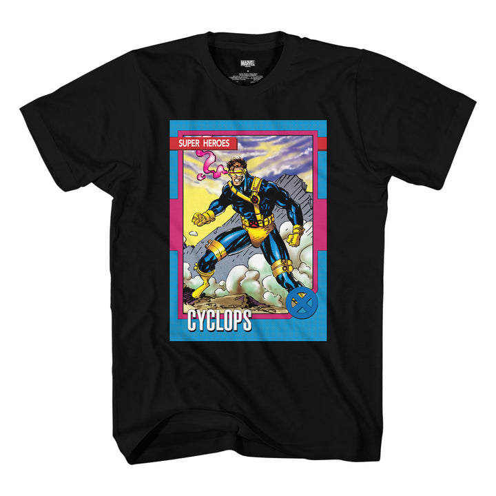 X-Men Cyclops 90's Trading Card by Jim Lee Marvel Comics Adult T-Shirt