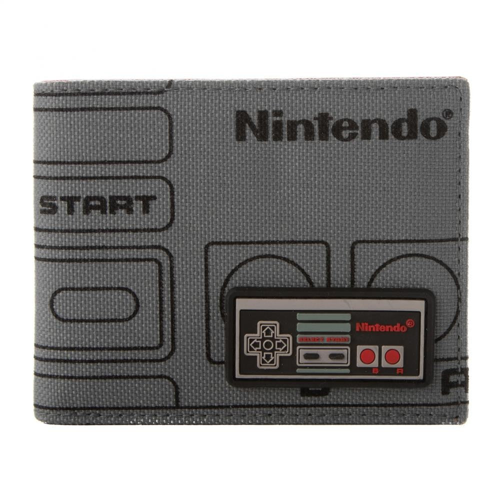 Nintendo NES Controller Mixed Material Bifold Wallet