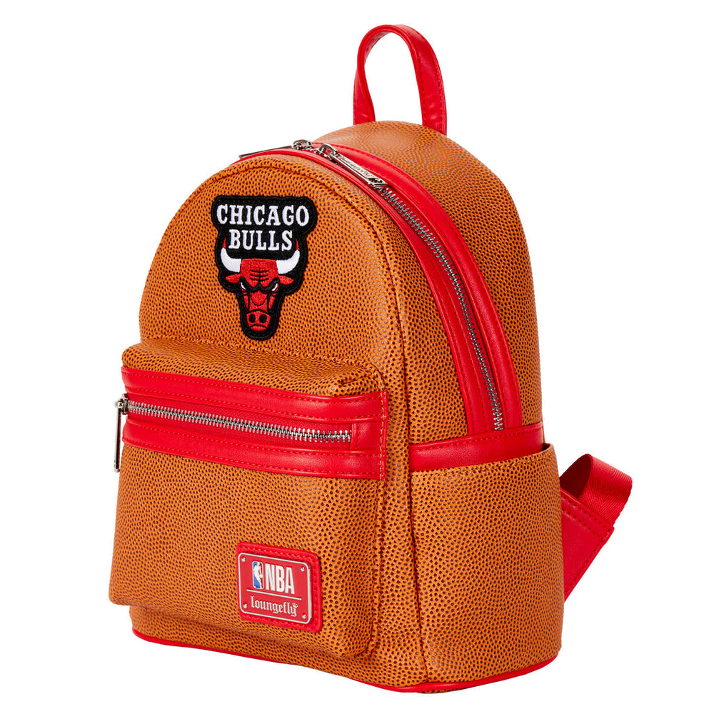 Loungefly NBA Chicago Bulls Basketball Logo Mini Backpack