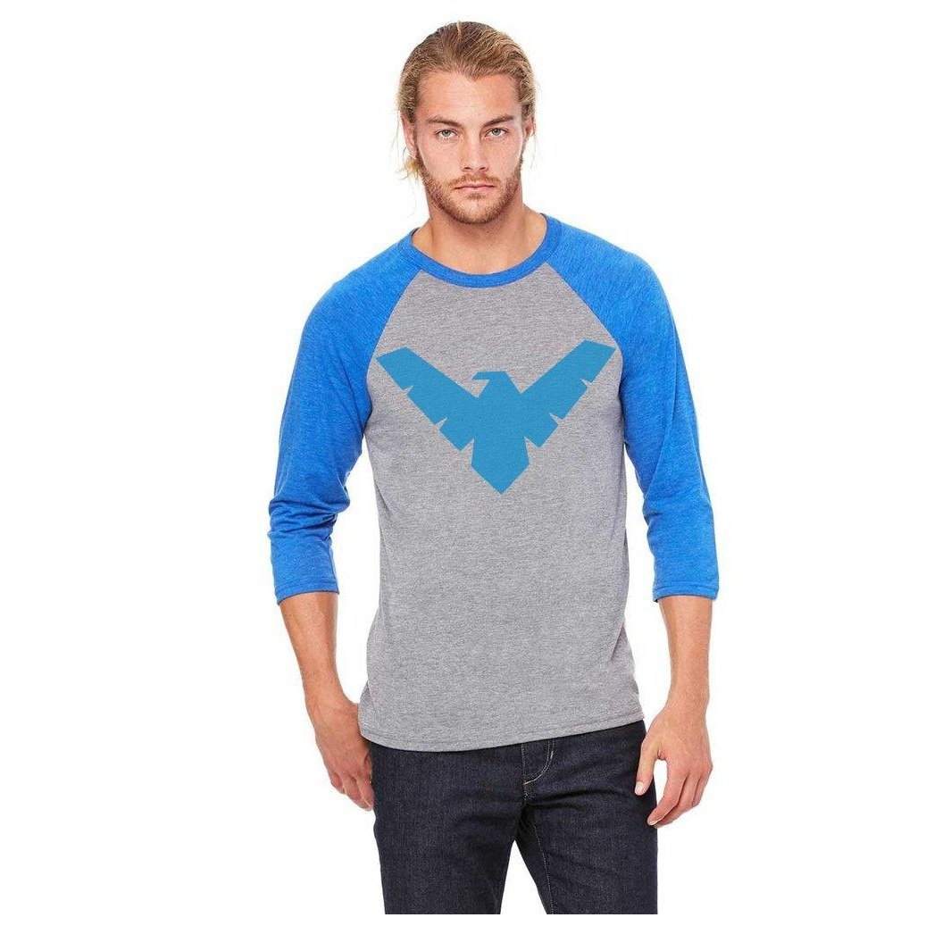 Nightwing Symbol DC Comics Baseball T-Shirt