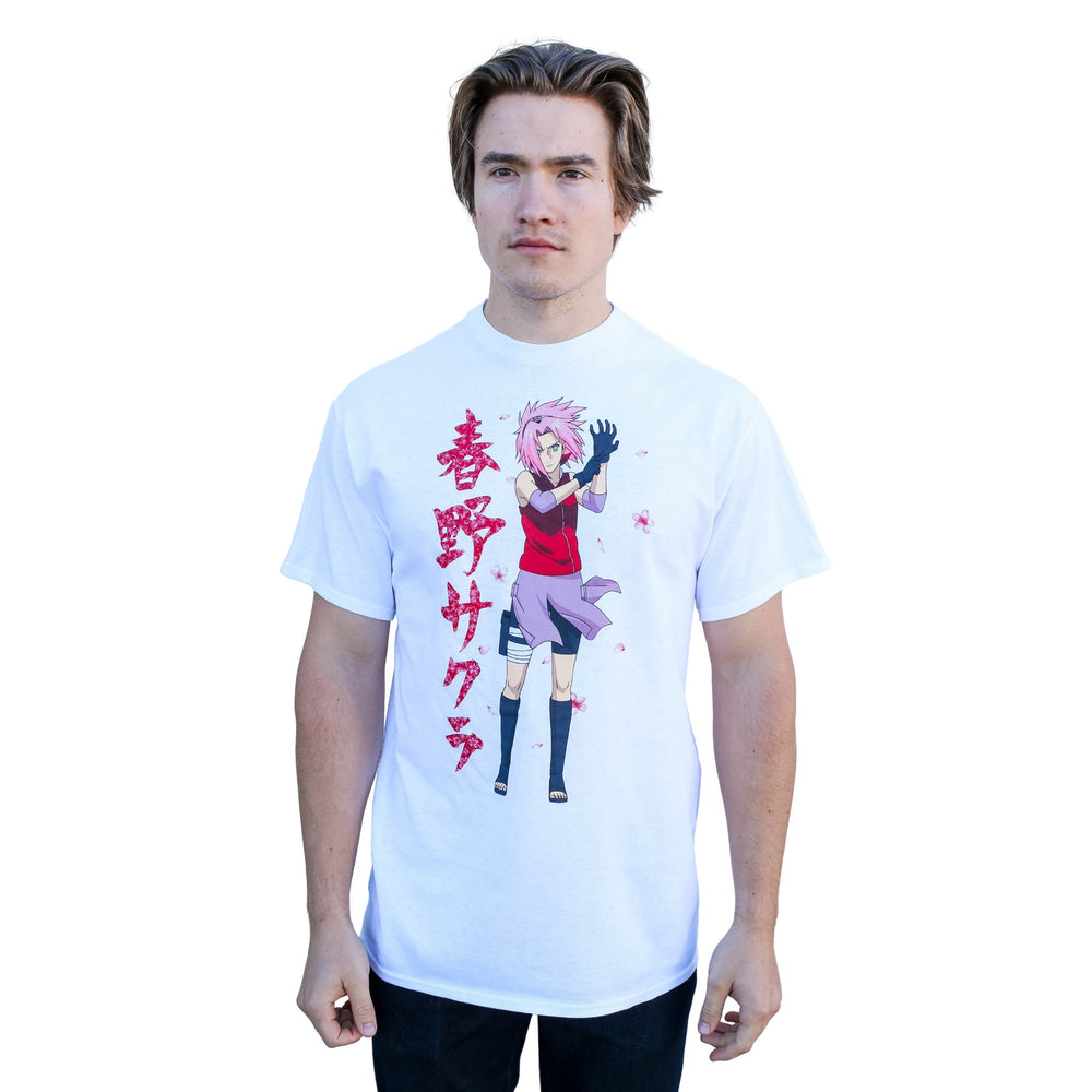 Naruto Shippuden Sakura Cherry Blossoms Anime Adult T-Shirt