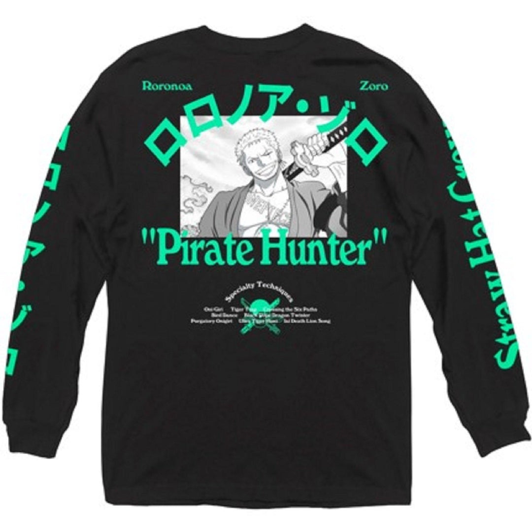 One Piece Roronoa Pirate Hunter Anime Adult Long Sleeve T-Shirt