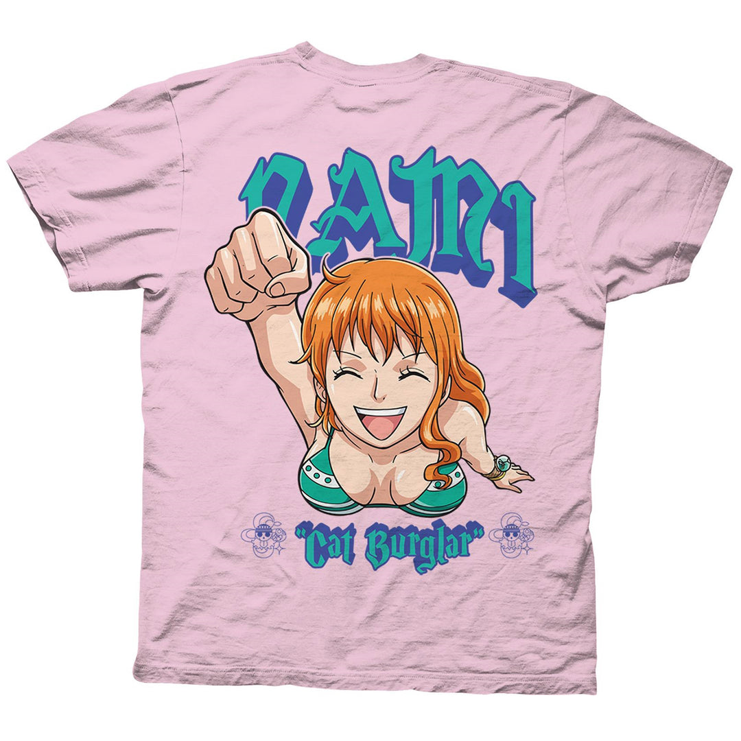 One Piece Nami Cat Burglar With Back Print Officially Licensed Adult T-Shirt