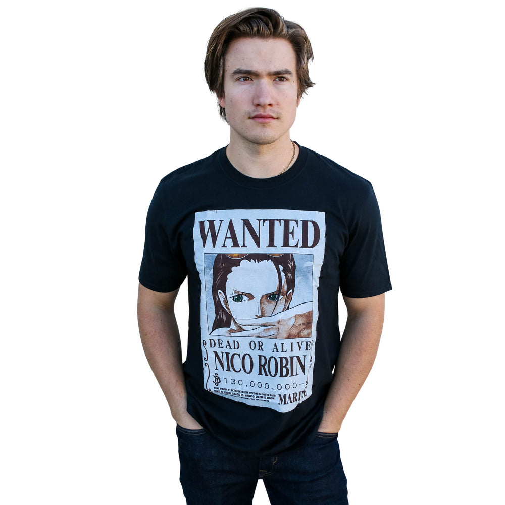One Piece Nico Robin Full Wanted Poster Anime Adult Unisex T-Shirt