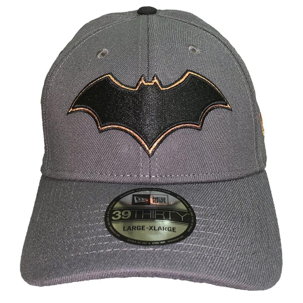 New Era 39THIRTY Fitted Hat DC Comics Batman Rebirth Logo 80th Size L/XL