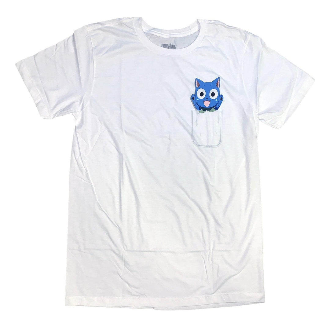 Fairy Tail Pocket Happy Anime Adult T-Shirt
