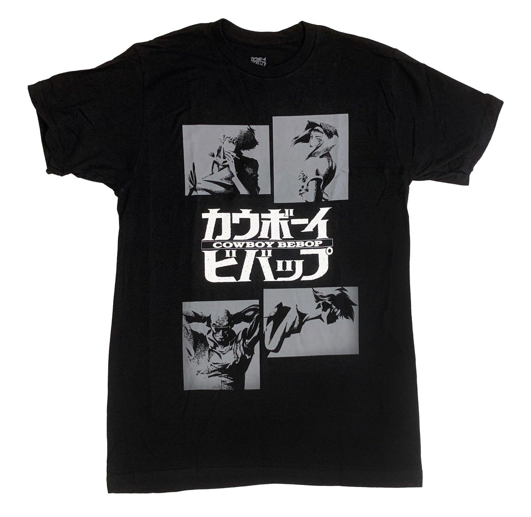 Cowboy Bebop Group Squares Anime Adult T-Shirt