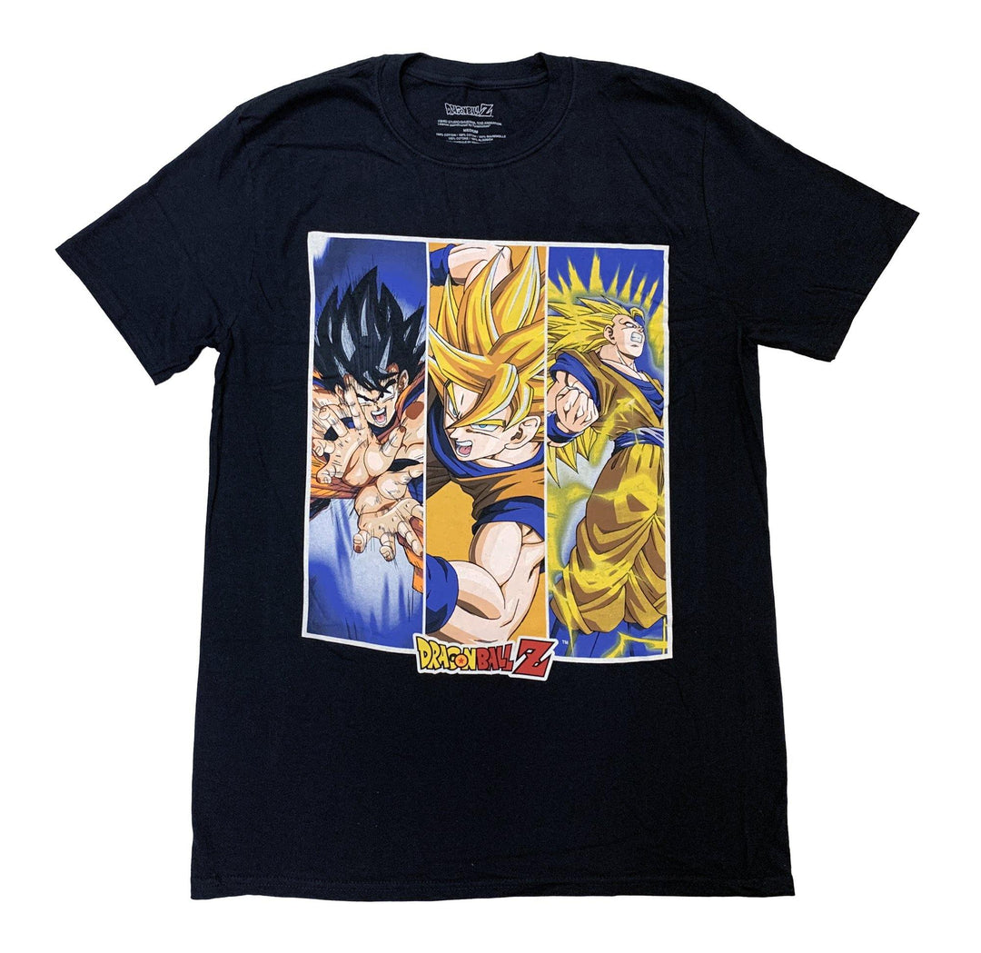 Dragon Ball Z Goku Super Saiyan Forms Anime Adult T Shirt