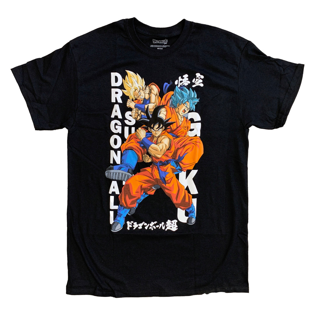 Dragon Ball Super -Super Saiyan Goku Poses Anime Adult T-Shirt