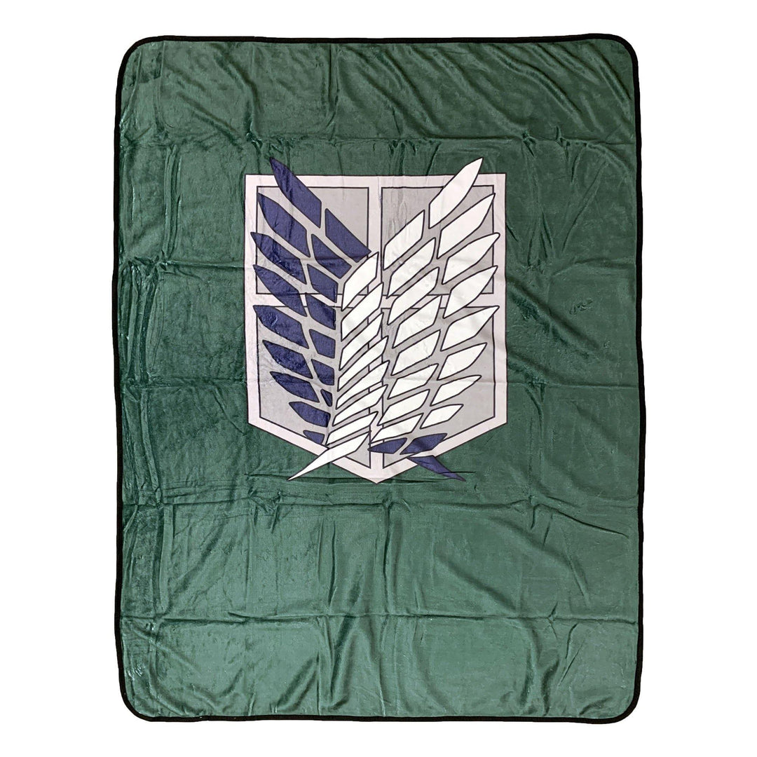 Attack On Titan Survey Corps Anime Fleece Throw Blanket 45in. By 60in.