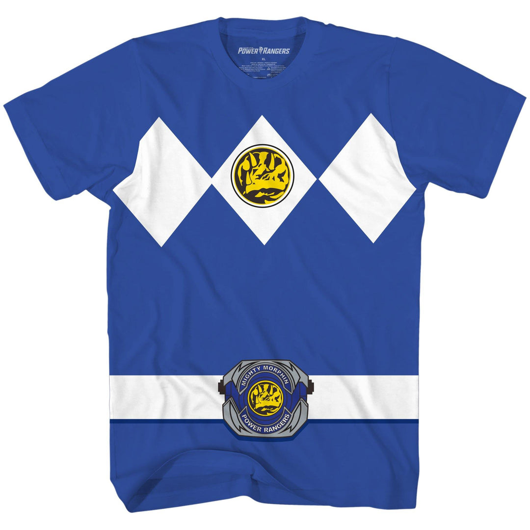 Power Rangers Blue Ranger Costume Adult T Shirt