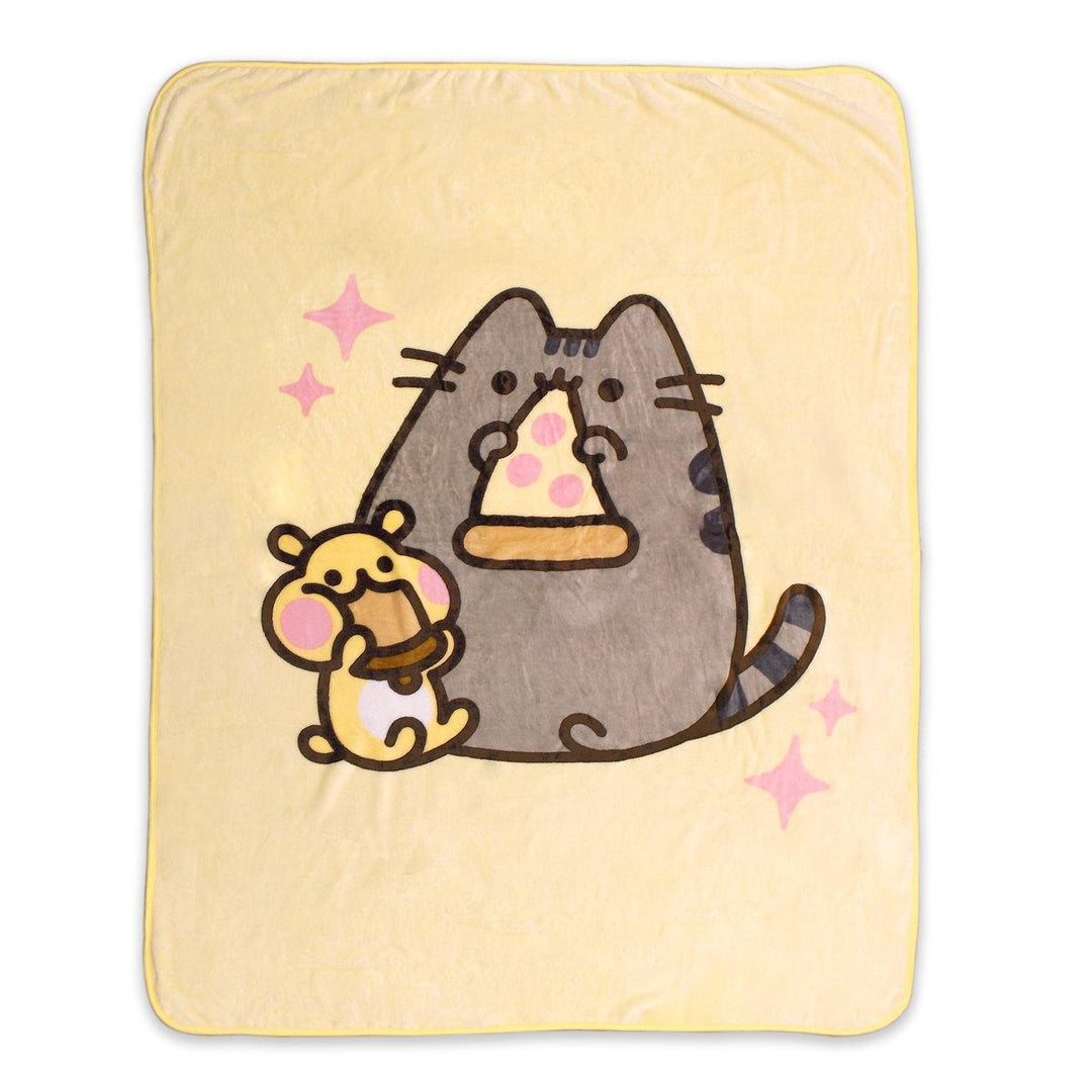 Pusheen With Pizza Foodie Super Soft Plush Throw Blanket 45in. By 60in.