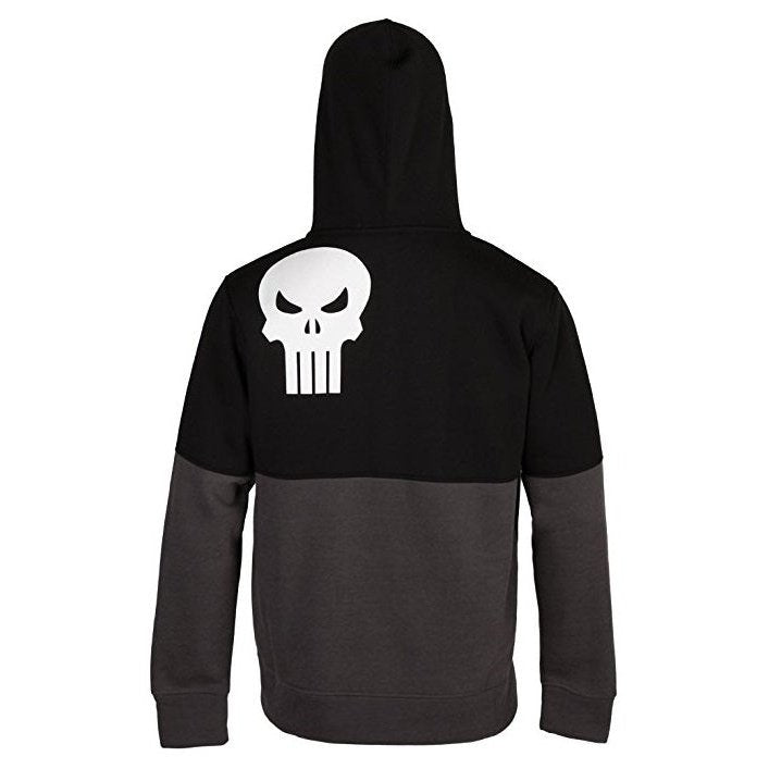 Marvel All Hail The Punisher Skull Zip Up Sweatshirt Hoodie