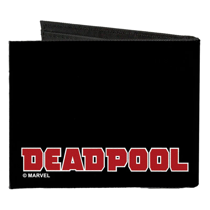 Deadpool Face Marvel Comics Canvas Bifold Wallet