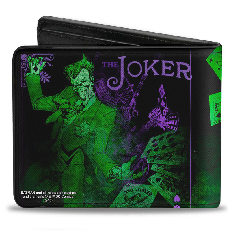 The Joker Card Flipping Poses DC Comics Bi-fold Wallet