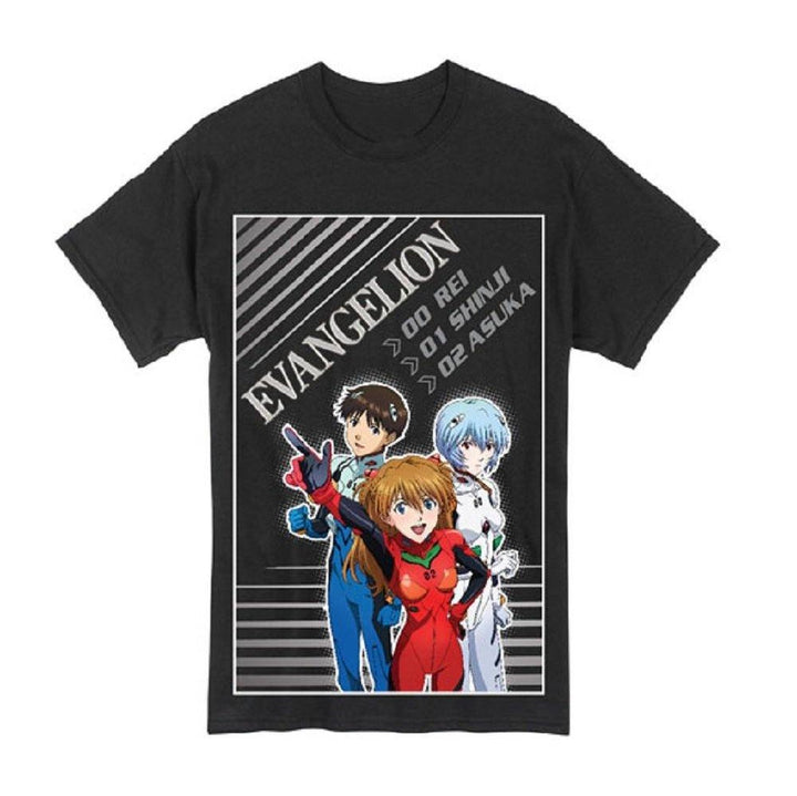 Neon Genesis Evangelion Movie Group Adult T-Shirt