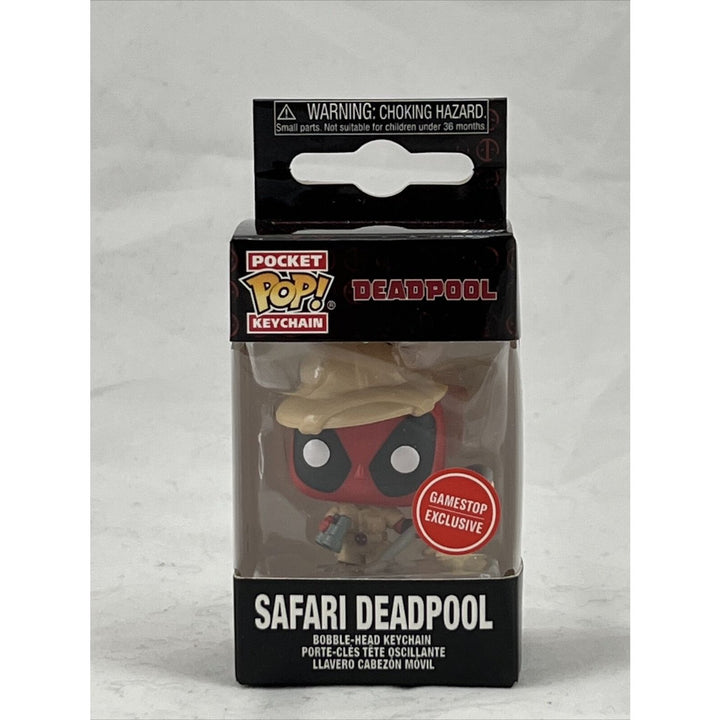 Funko Pop! Keychain Marvel Safari Deadpool Exclusive Vinyl Figure