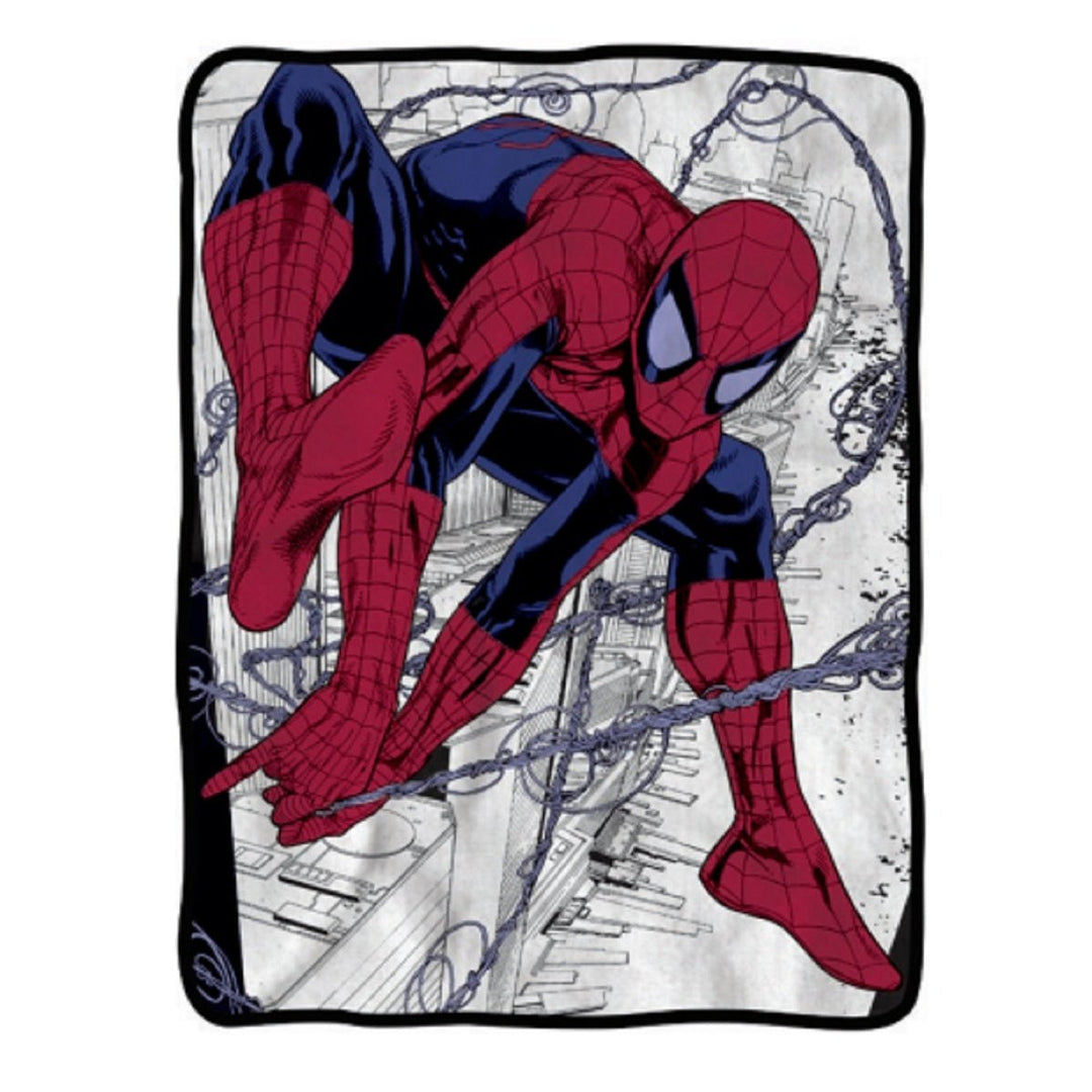 Spider-Man Webslinger Marvel Flannel Fleece Throw Super Soft Lightweight Fleece Blanket 45x60in