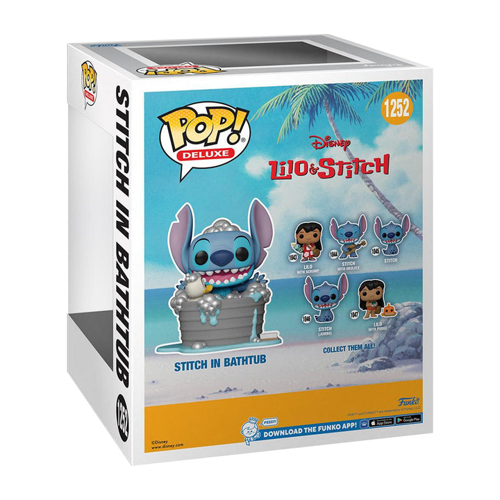 Funko Pop! Deluxe Disney: Lilo & Stitch - Stitch In Bathtub 6-in 2022 Hot Topic Expo Exclusive