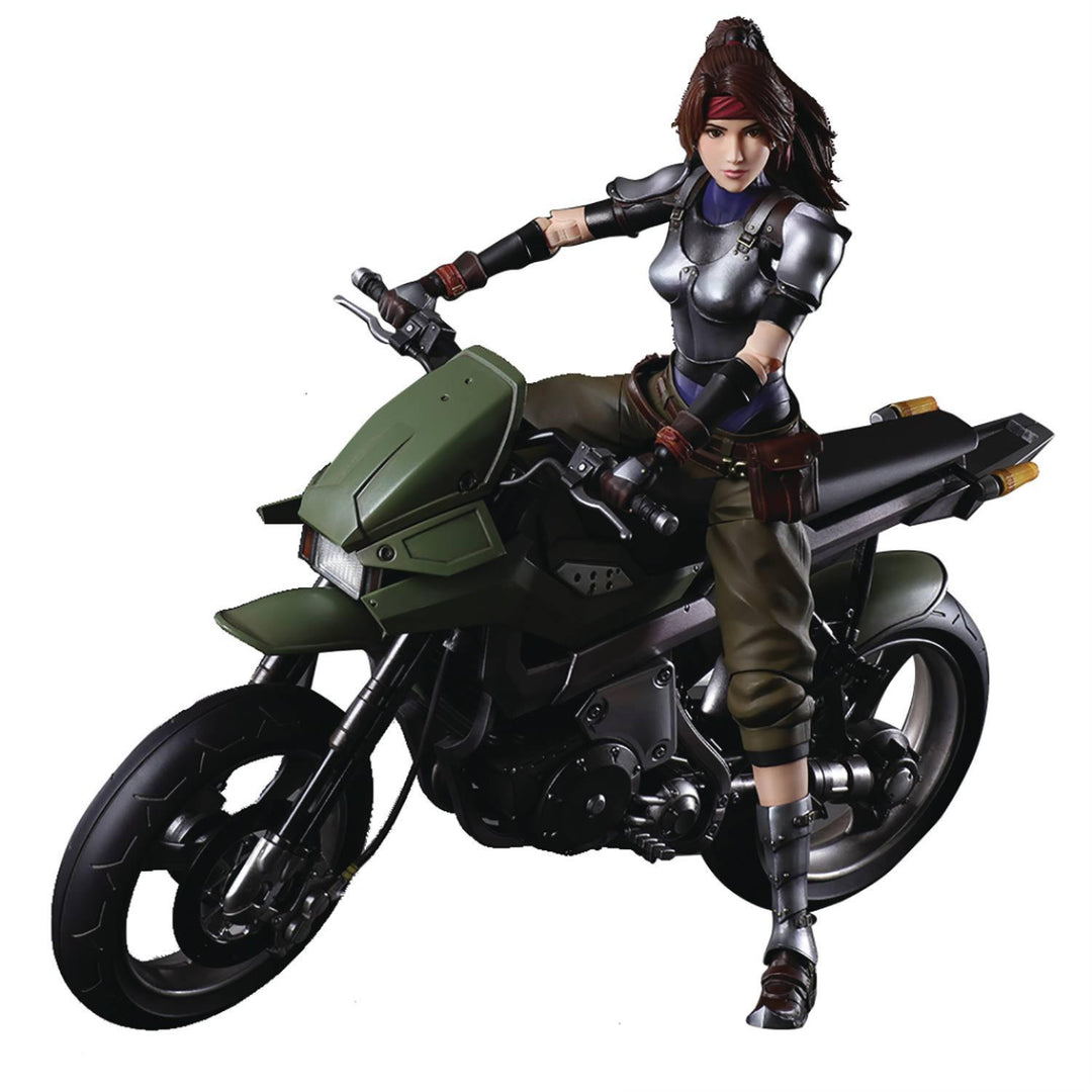 Square Enix Final Fantasy VII Remake Jessie and Motorcycle Play Arts Kai Action Figure Set
