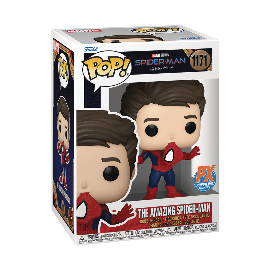 Funko Pop! Marvel: Spider-Man No Way Home - The Amazing Spider-Man Unmasked PX Previews Exclusive
