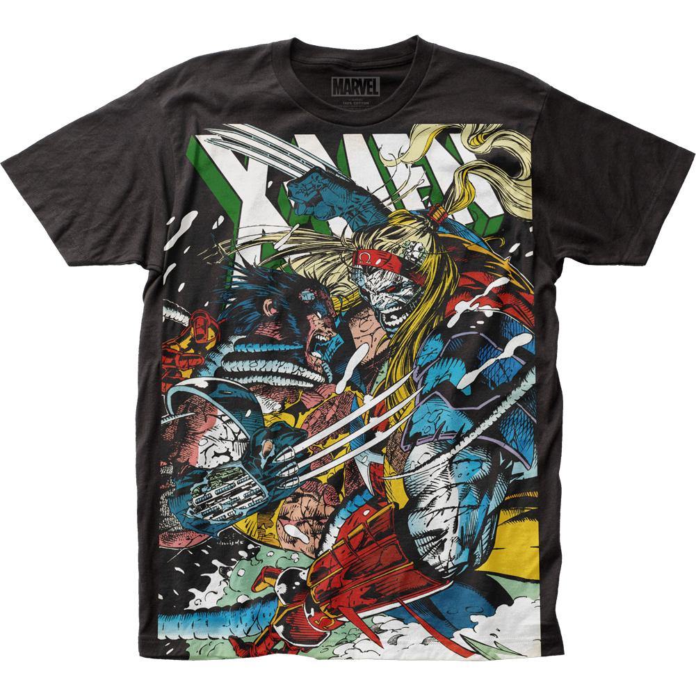 X-Men Wolverine vs Omega Marvel Liscensed Adult T-Shirt