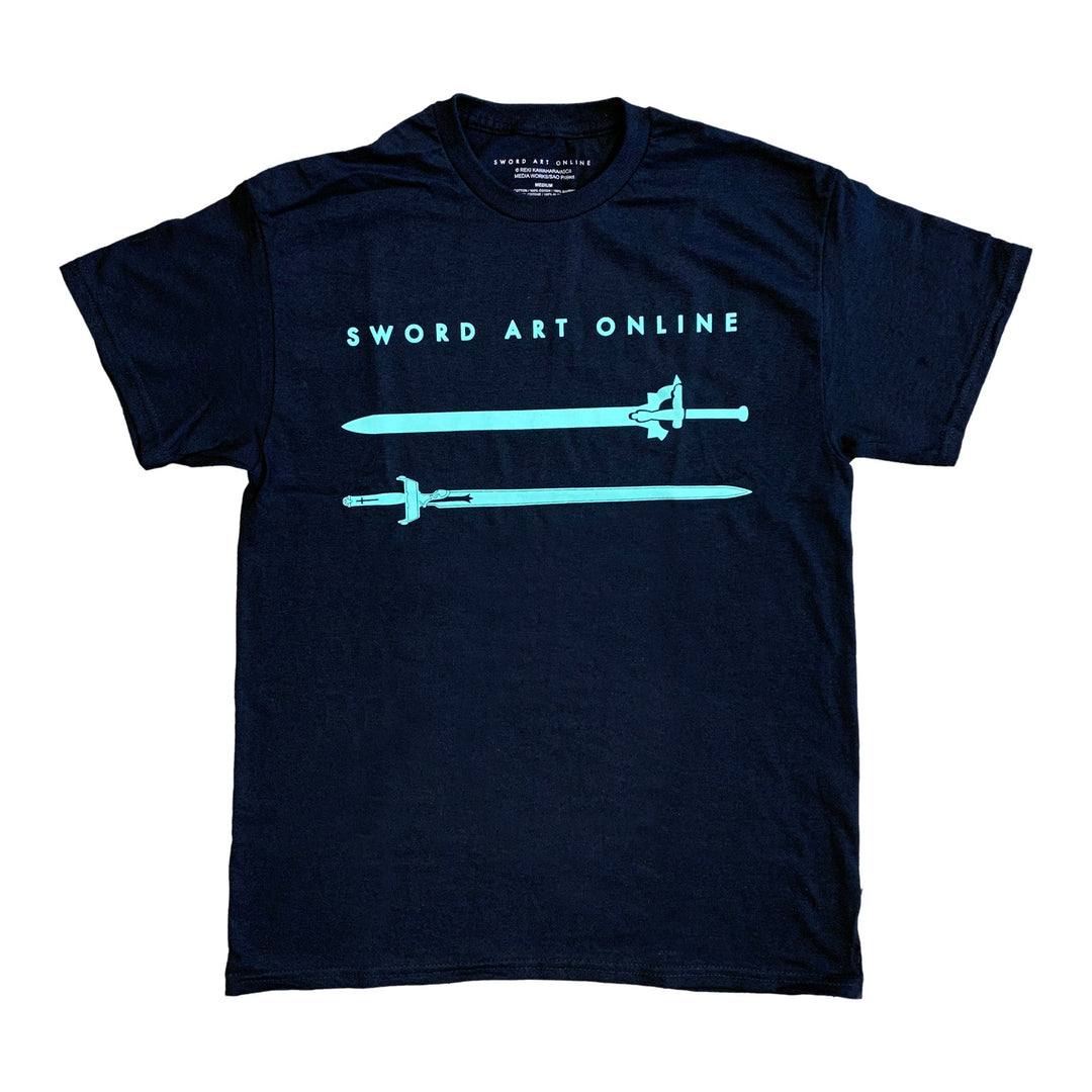 Sword Art Online Kirito Elucidator And Asuna Lambent Light Swords Adult T-Shirt - Fundom